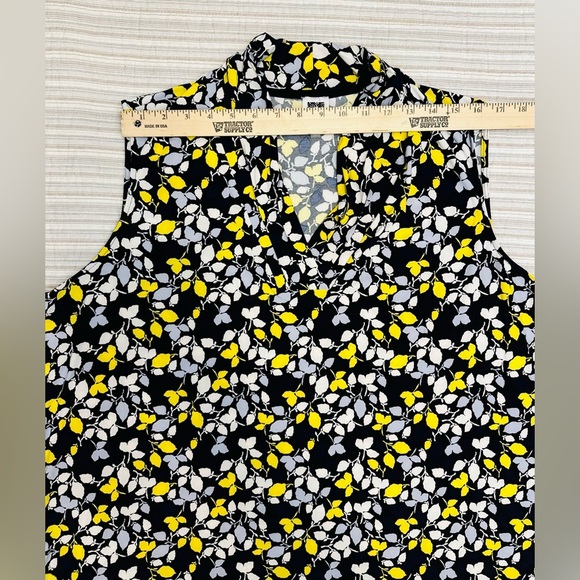 Anne Klein Women's Printed Ity Triple Pleat Top, Size 3XL - Picture 7 of 10